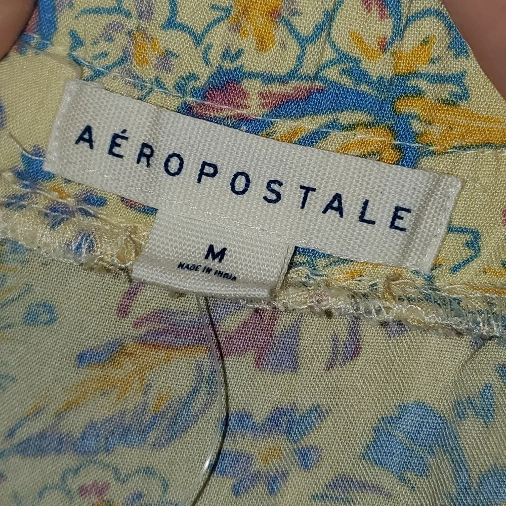 Aeropostale Yellow and Blue Mini Floral Skirt - Picture 2 of 10